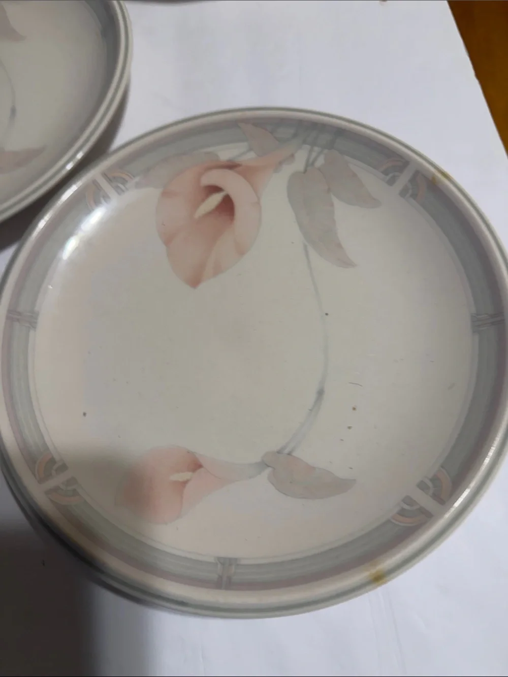 Noritake  Eternal Blush  floral  Dinner Plates made in Ireland
